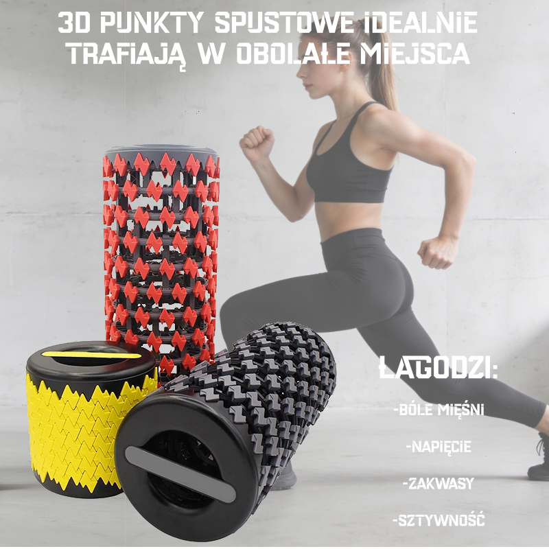 Foam Roller do Zakwasów i Bólu Mięśni – Wałek Masażowy do Tkank Głębokich dla Maksymalnej Ulgi w Napięciu