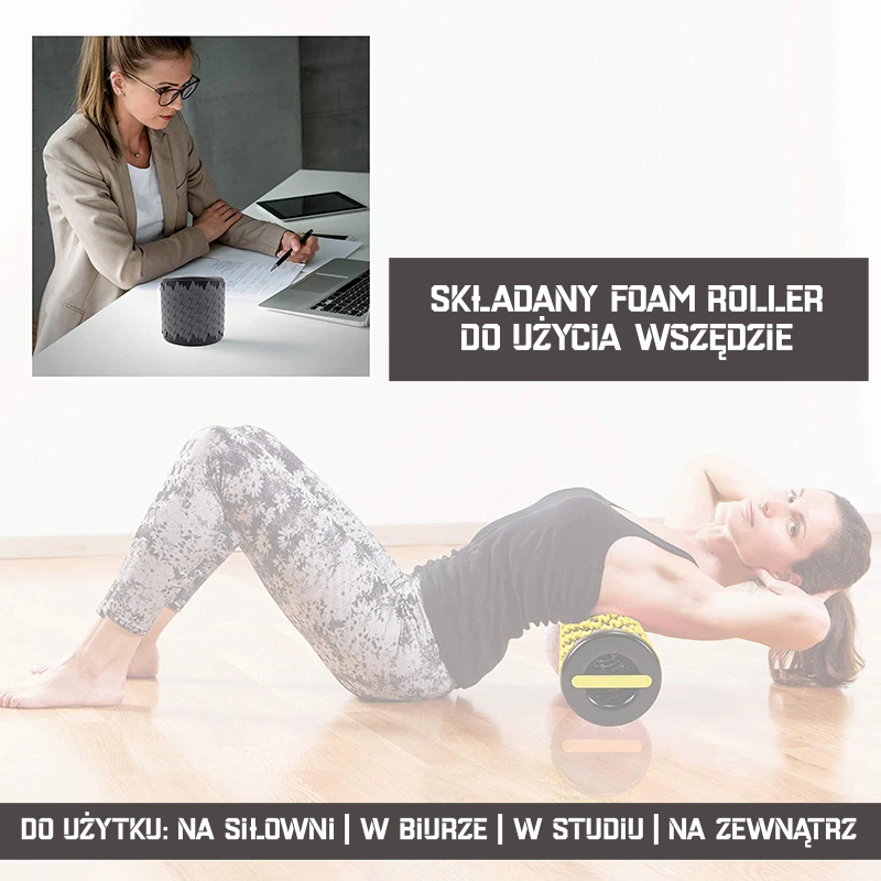 Foam Roller do Zakwasów i Bólu Mięśni – Wałek Masażowy do Tkank Głębokich dla Maksymalnej Ulgi w Napięciu
